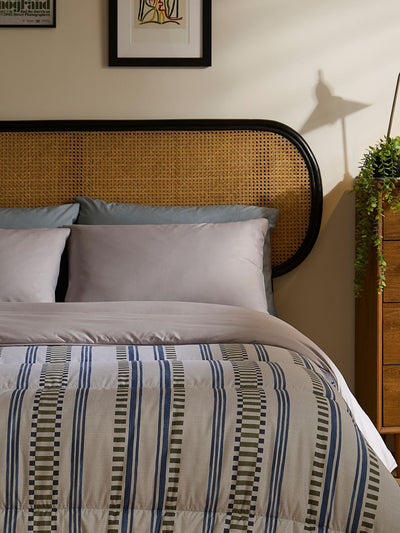 Next Night Lark Abstract Stripes 10.5 Tog Coverless Duvet Set- Buy online at McGrocer