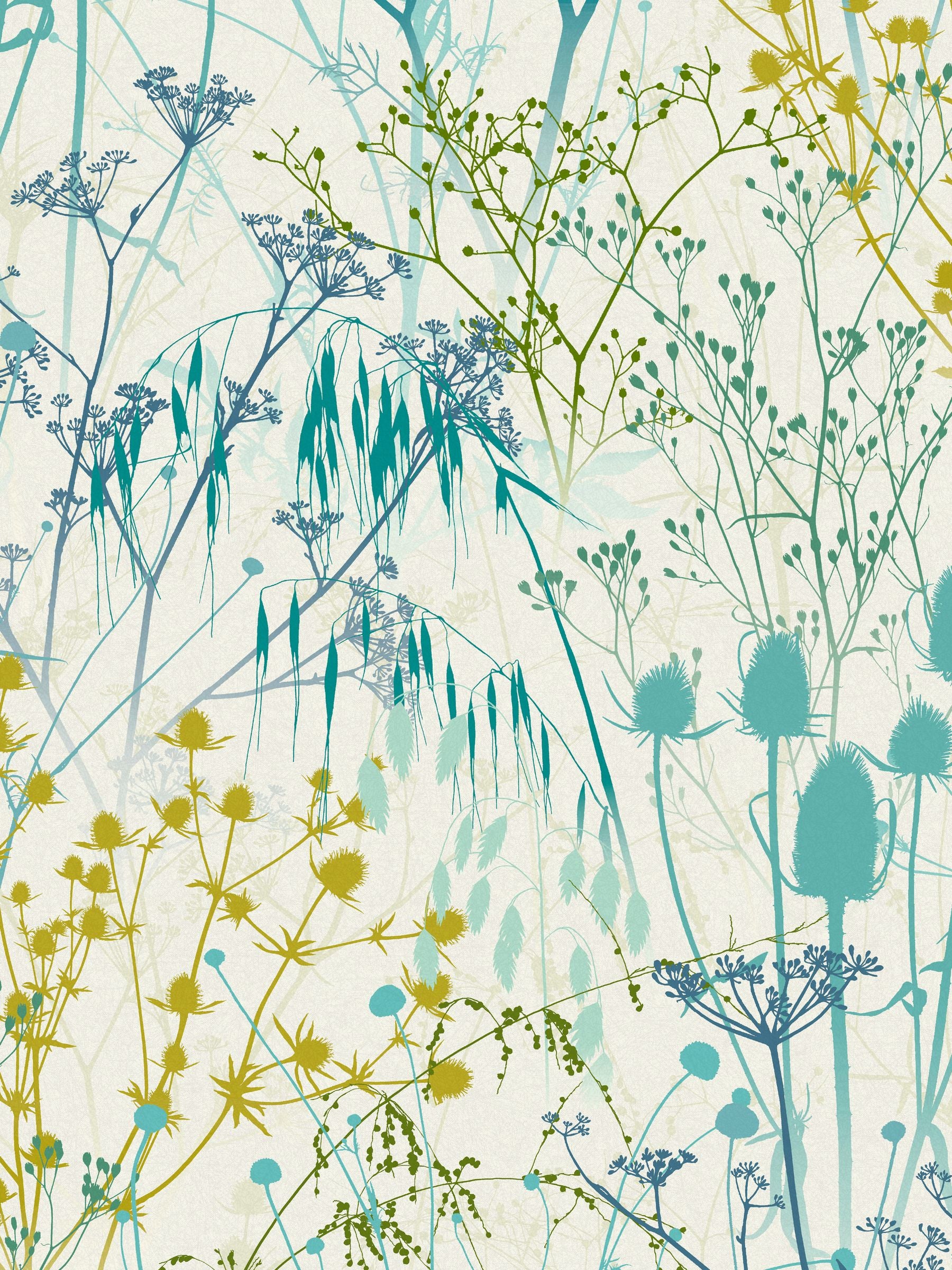 Clarissa Hulse green summer border verdigris - British product