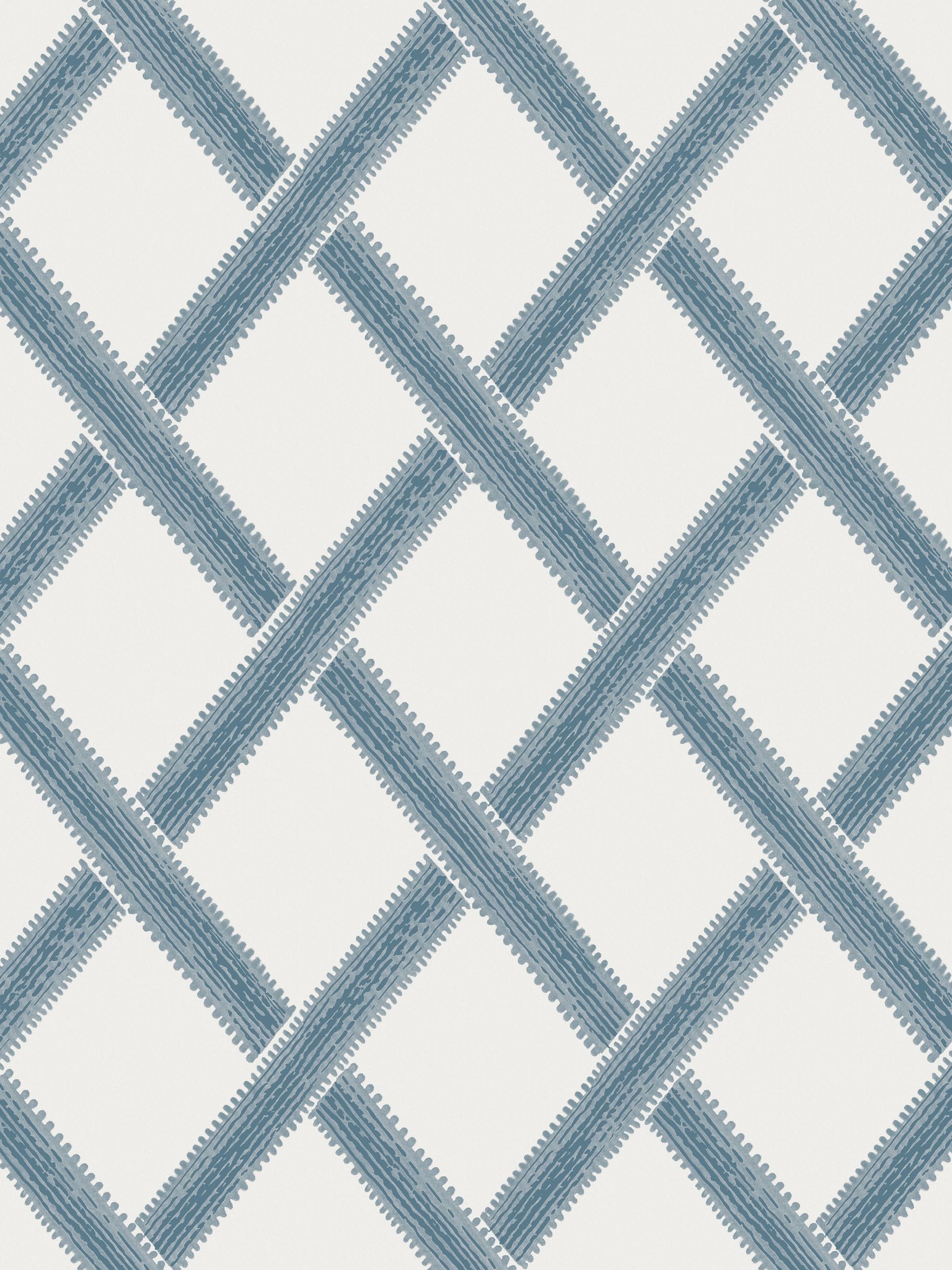 Graham & Brown wallpaper sample Greenskeeper Geo blue and cream - British product