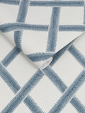 Graham & Brown wallpaper sample Greenskeeper Geo blue and cream - British product