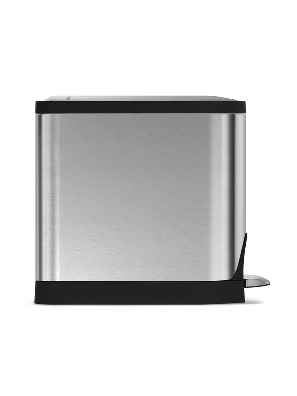 simplehuman Brushed Steel 10L Butterfly Pedal Bin