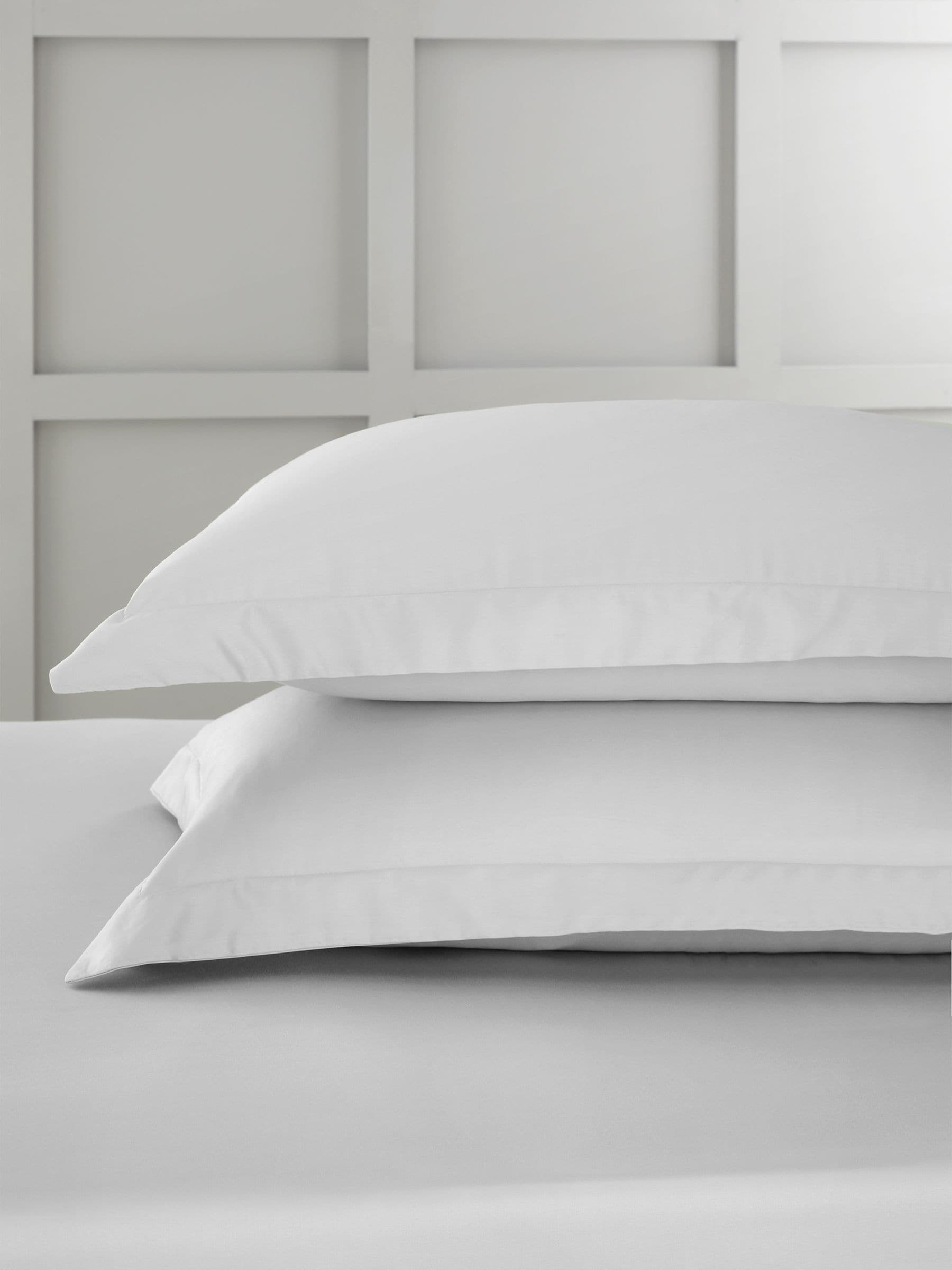 Bianca Blue 400 Thread Count Cotton Sateen Oxford Pillowcases Set of 2 (50x75cm)