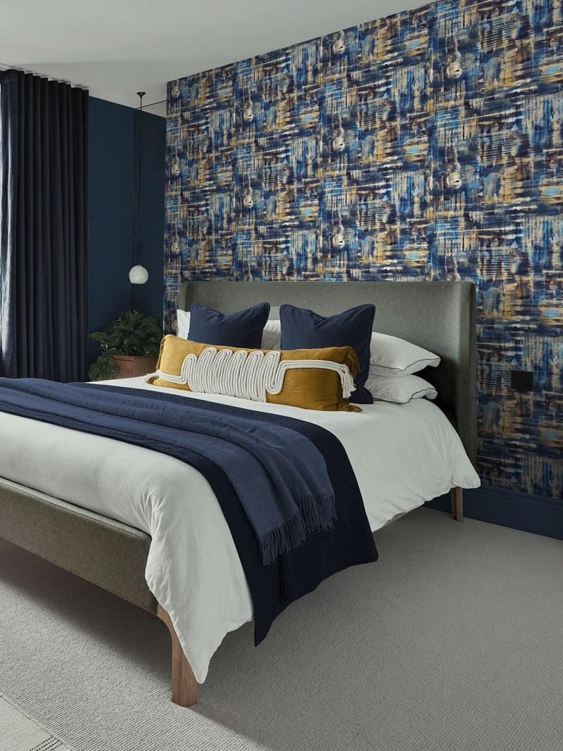 Graham & Brown wallpaper sample blue, imported from the UK