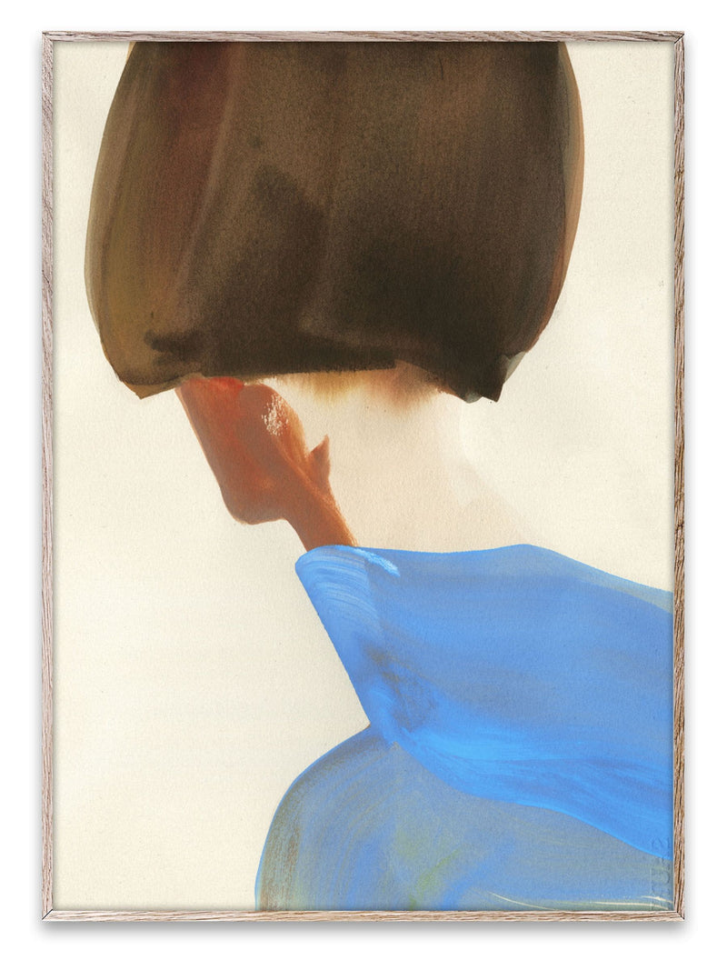 Paper Collective framed art print The Blue Cape, imported from the UK
