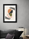 East End Prints framed art print Black Cut Out Shapes, imported from the UK
