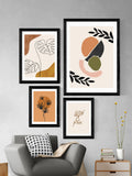East End Prints framed art print Black Cut Out Shapes, imported from the UK