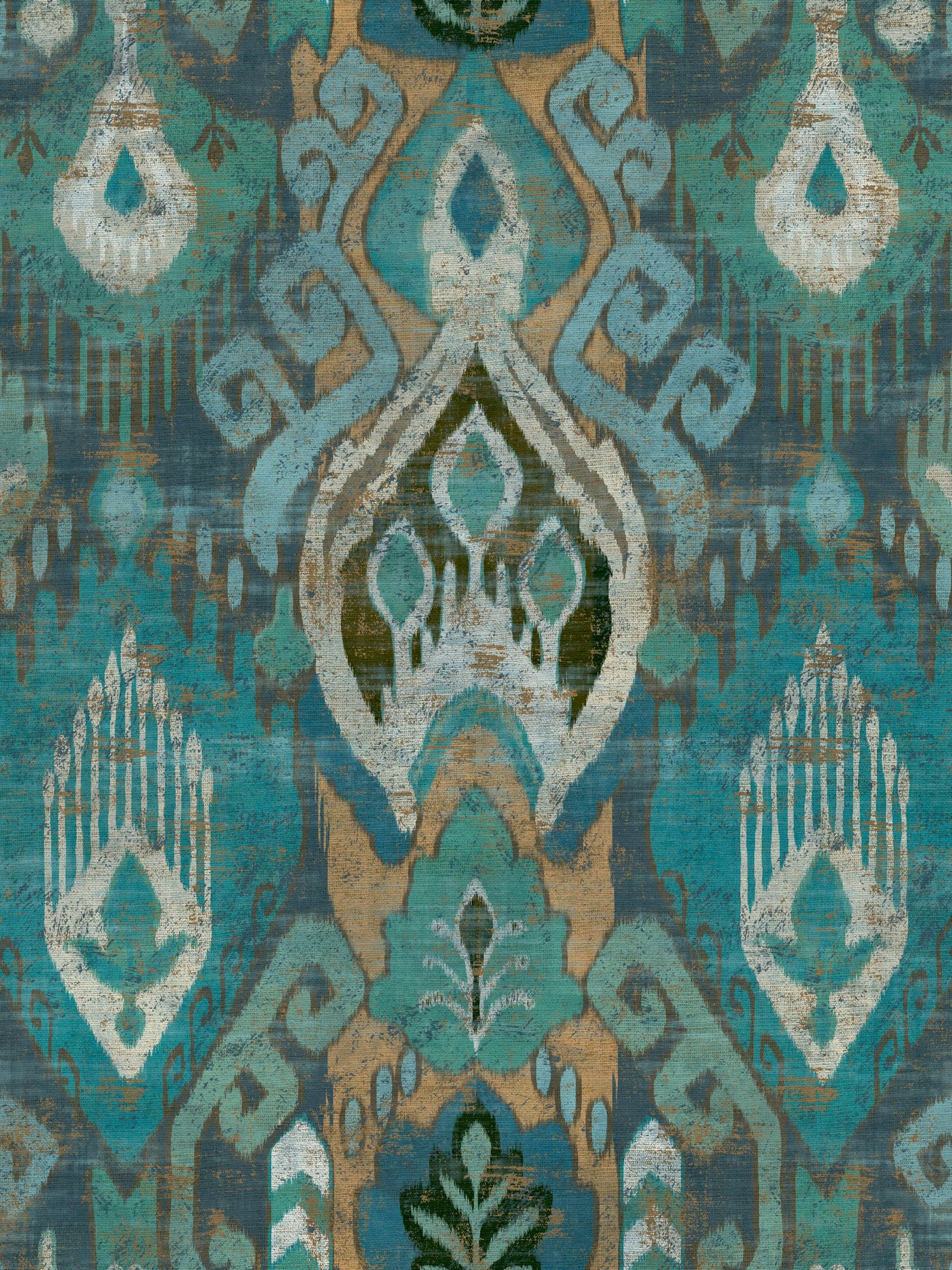 Graham & Brown Daraee Tapestry Midnight wallpaper sample, UK version