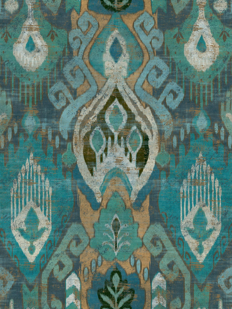 Graham & Brown Daraee Tapestry Midnight wallpaper sample, UK version