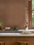 Graham & Brown Rustic Weft Clay A4 wallpaper sample - British product