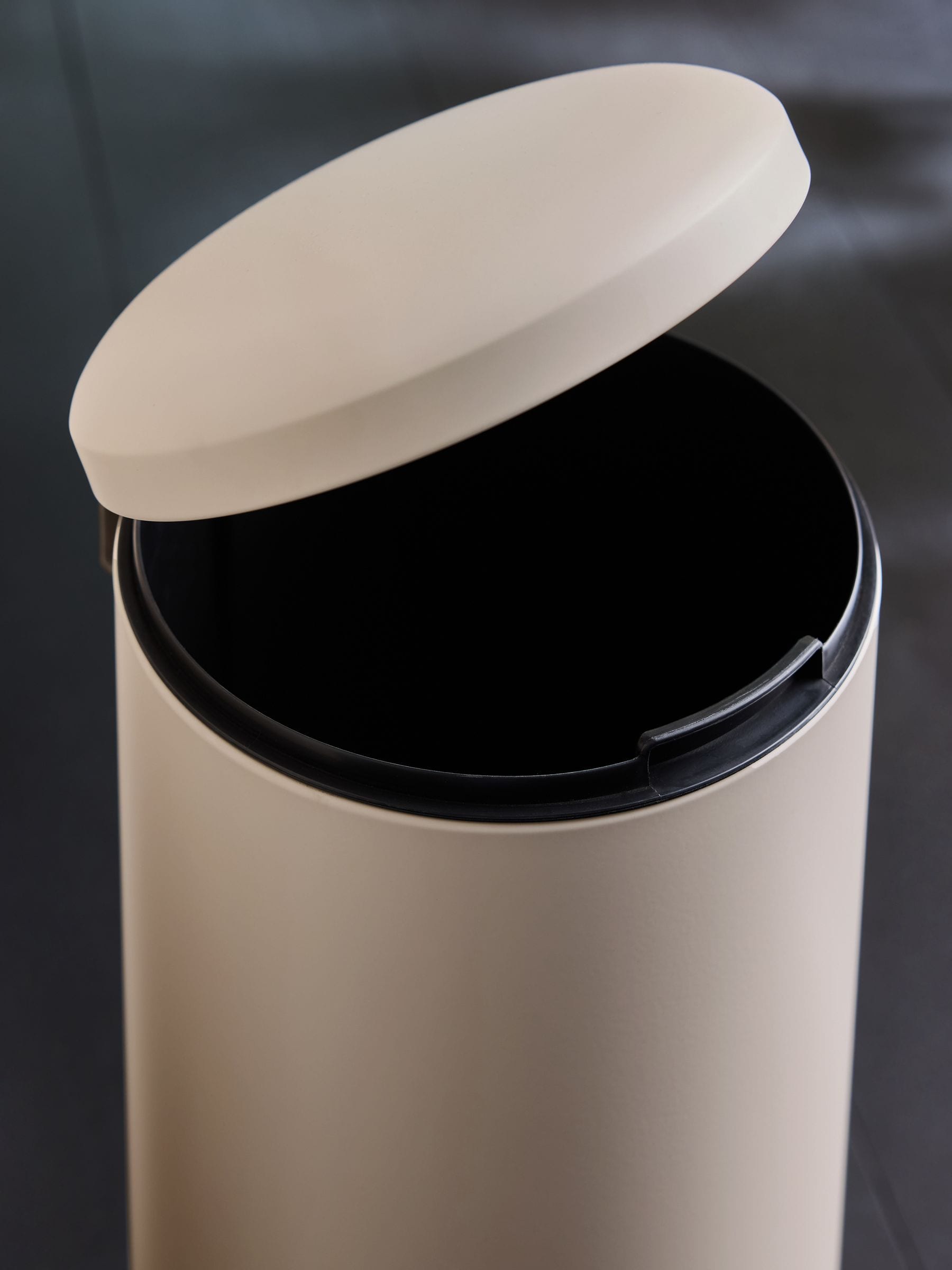 MADE.COM Joss Cream Pedal Bin 30 Litre, imported from the UK