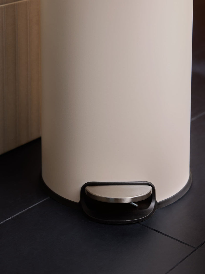 MADE.COM Joss Cream Pedal Bin 30 Litre, imported from the UK