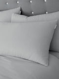 Catherine Lansfield Set of 2 Chambray Blue 100% Cotton Pillowcases 50x75 cm