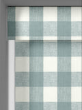 Sophie Allport Teal Blue Gingham roller blinds, UK version