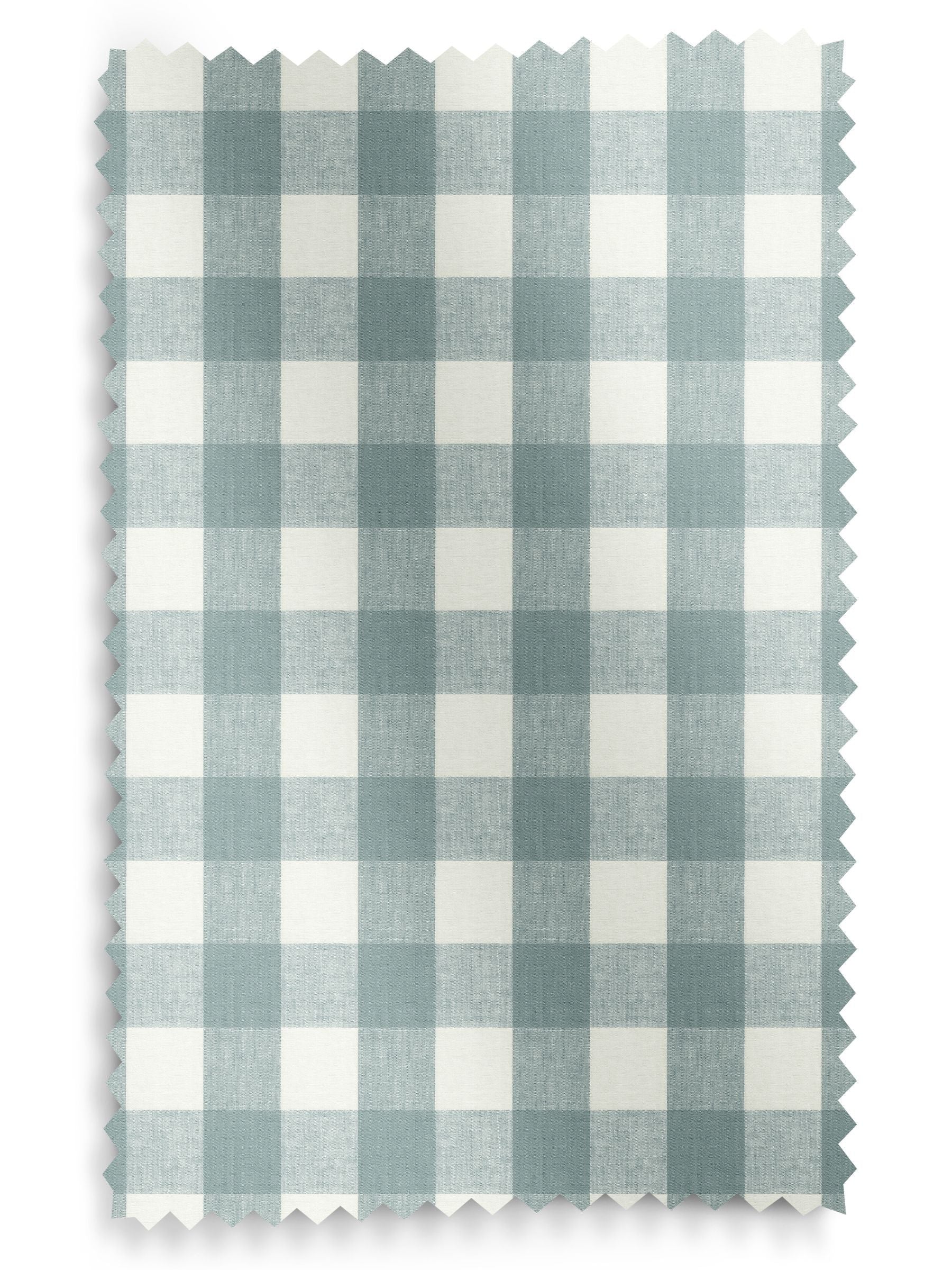 Sophie Allport Teal Blue Gingham roller blinds, UK version