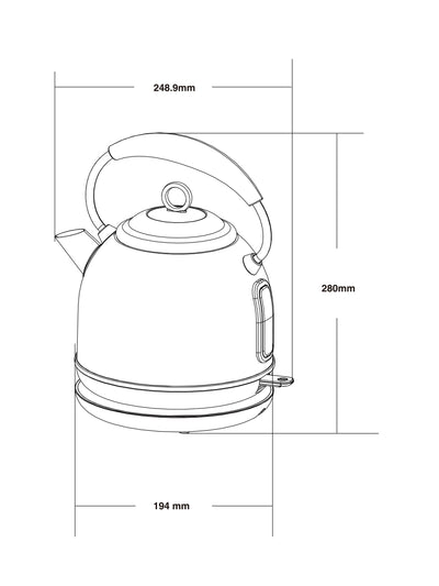 Bouilloire Électrique Malvern Crème 1,7 Litre