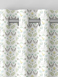 Sophie Allport White Spring Chick cotton curtains (British brand)