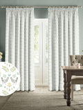 Sophie Allport White Spring Chick cotton curtains (British brand)