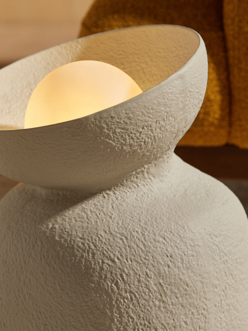 MADE.COM cream Vera floor lamp 46.5cm, imported from the UK