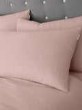 Catherine Lansfield Set of 2 Chambray Blue 100% Cotton Pillowcases 50x75 cm