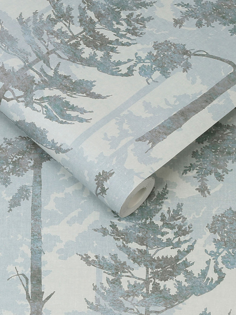 Graham & Brown Blue Norse wallpaper sample, imported from the UK