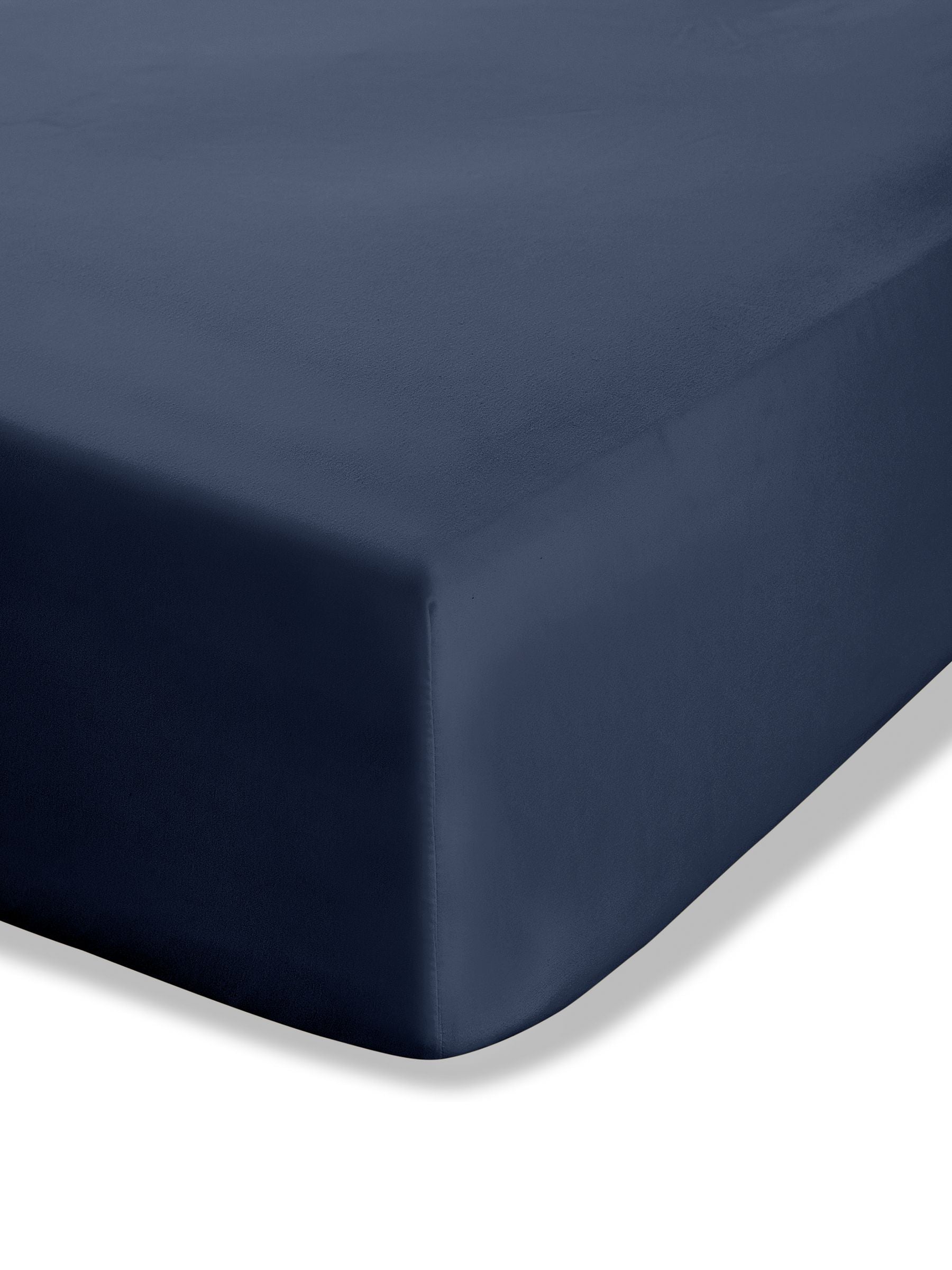 Catherine Lansfield Navy Blue Easy Care Percale Fitted Sheet - British product