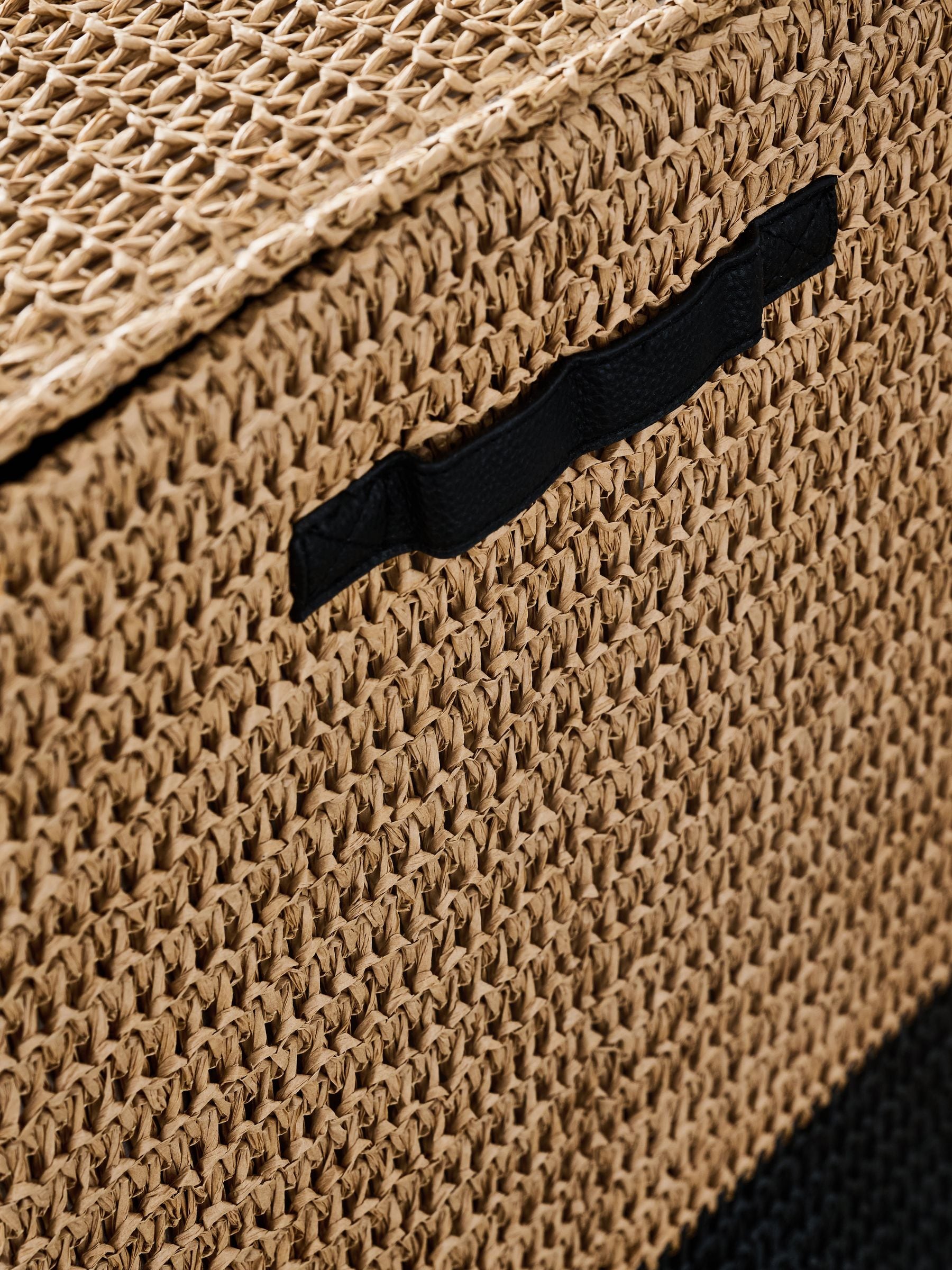 Bronx laundry hamper light natural woven, imported from the UK