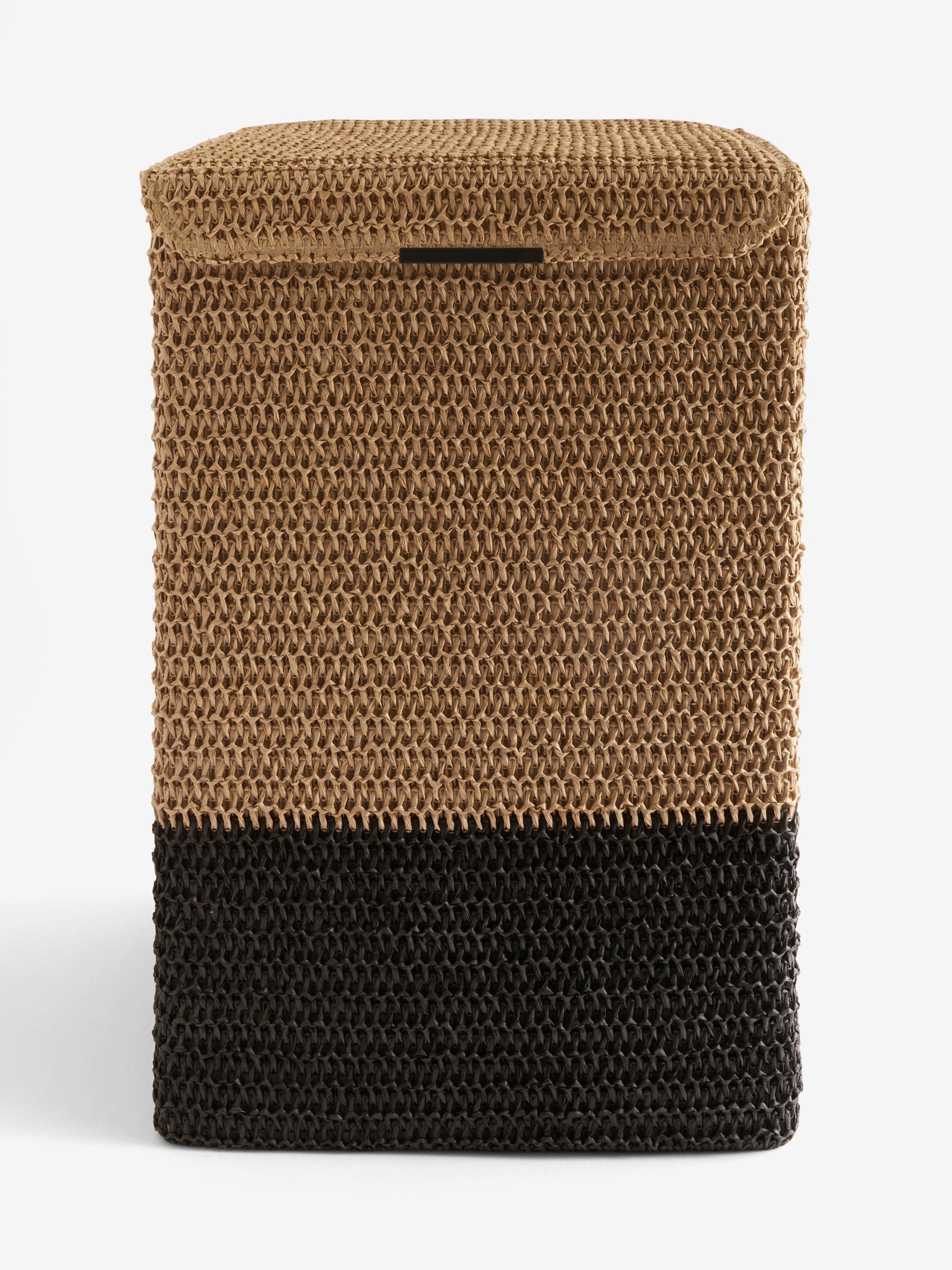 Bronx laundry hamper light natural woven, imported from the UK