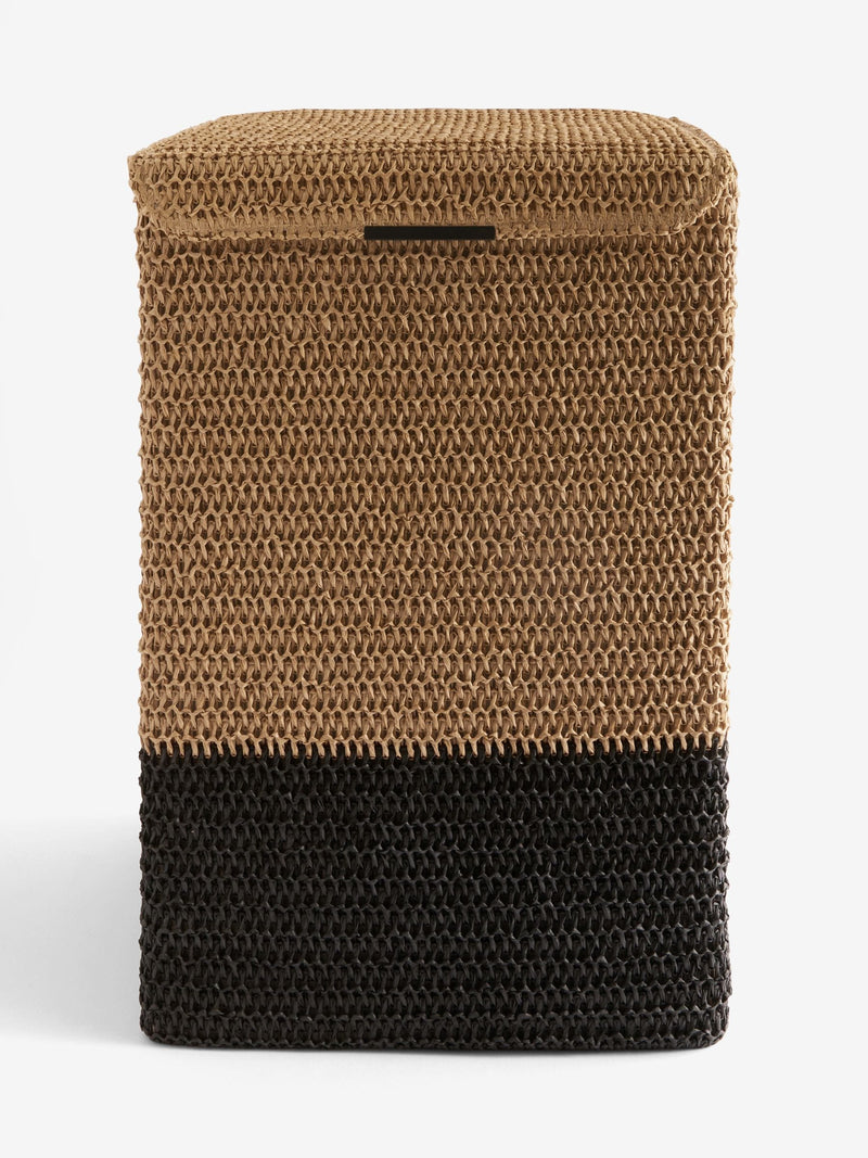 Bronx laundry hamper light natural woven, imported from the UK