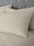 Catherine Lansfield Set of 2 Chambray Blue 100% Cotton Pillowcases 50x75 cm