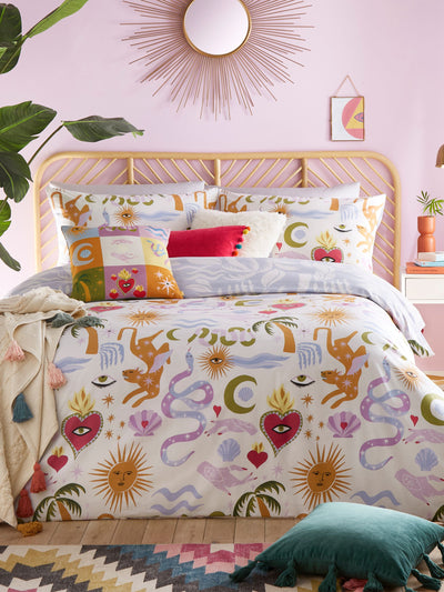 Next Multicolour Alchemy Reversible Duvet Cover and Pillowcase Set- Buy online at McGrocer
