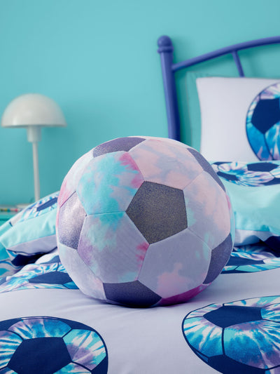 Next Catherine Lansfield Lilac Tie Dye Football Shaped Cushion- Buy online at McGrocer