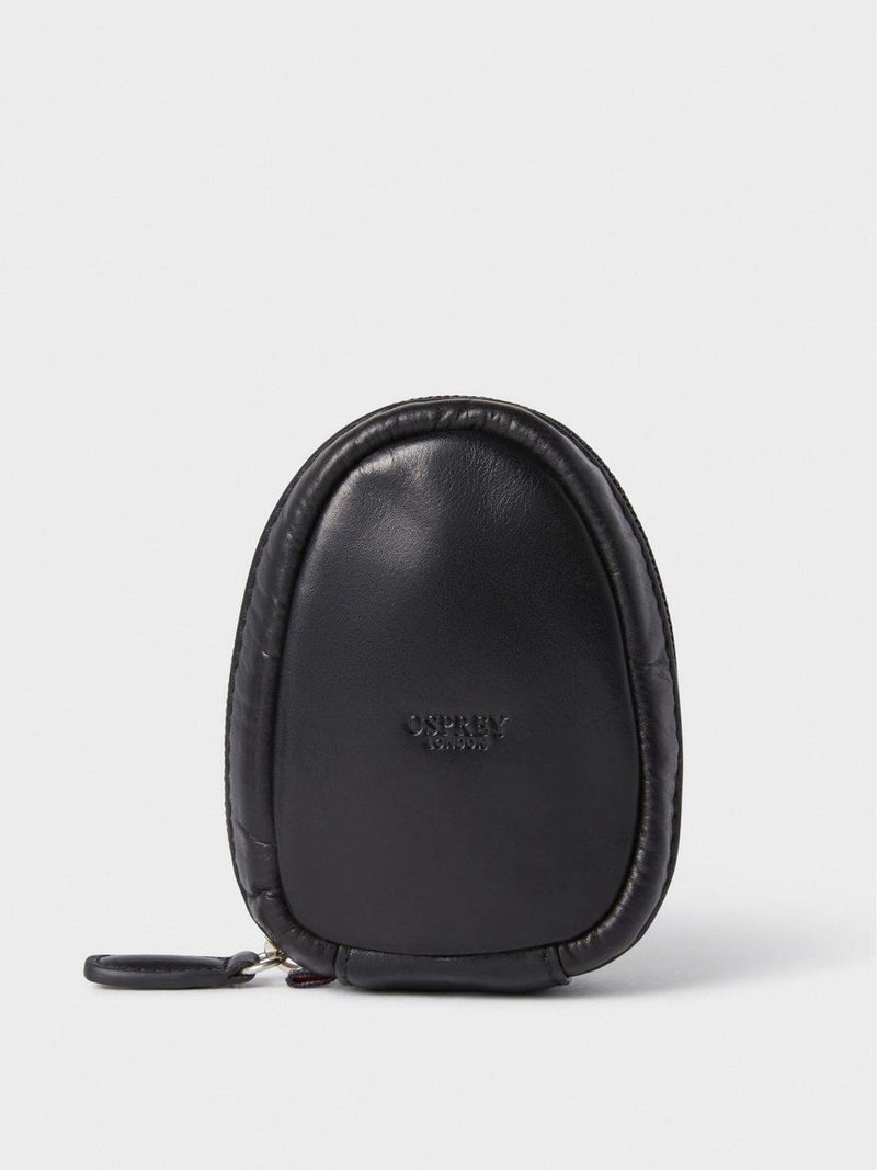 Osprey London black leather charger pouch (British brand)