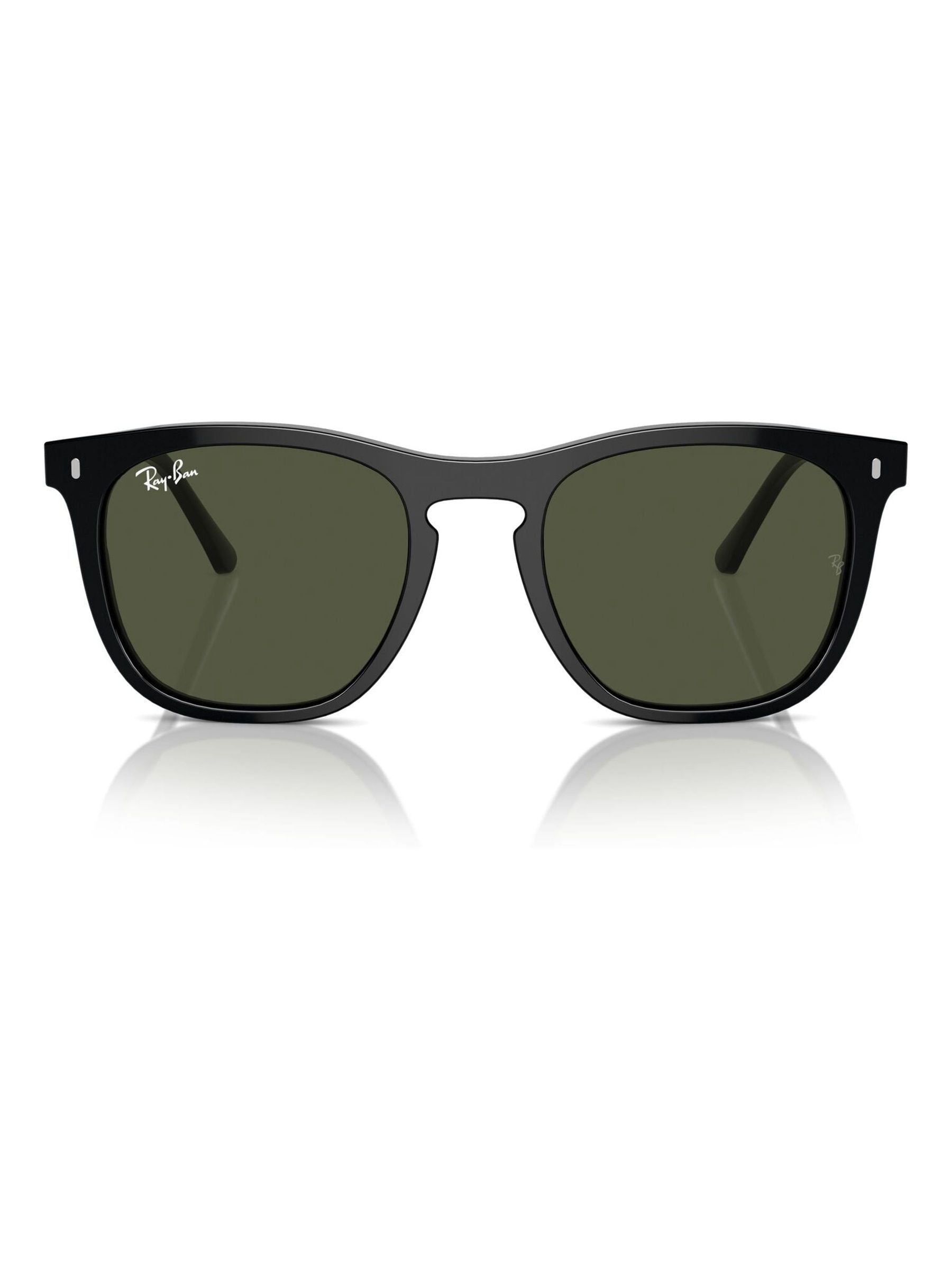 Ray-Ban RB2210 black square sunglasses, imported from the UK