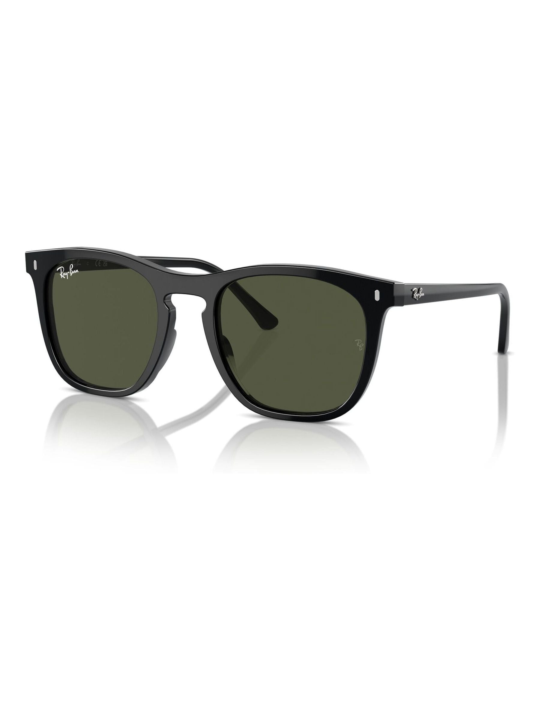 Ray-Ban RB2210 black square sunglasses, imported from the UK