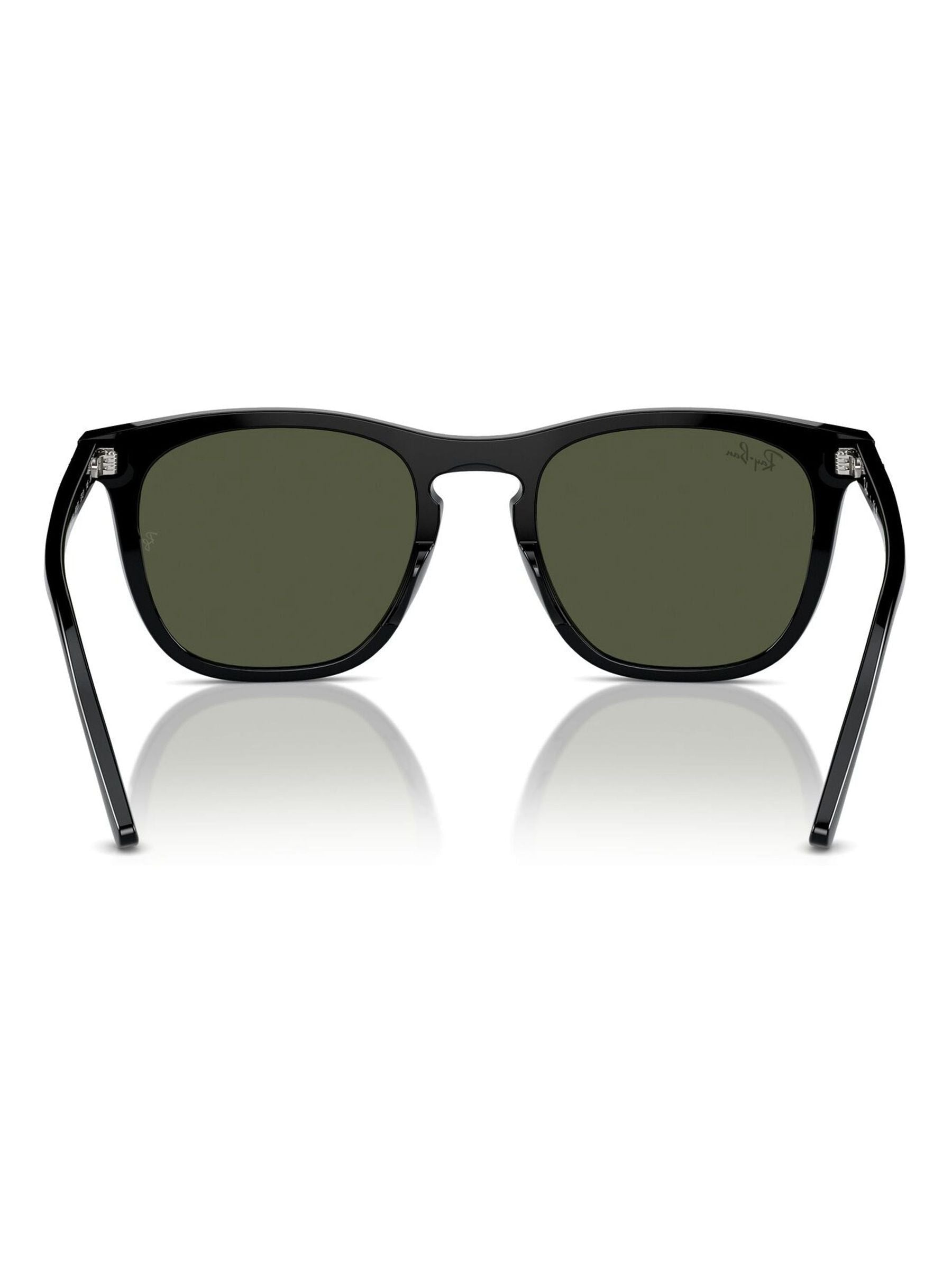 Ray-Ban RB2210 black square sunglasses, imported from the UK