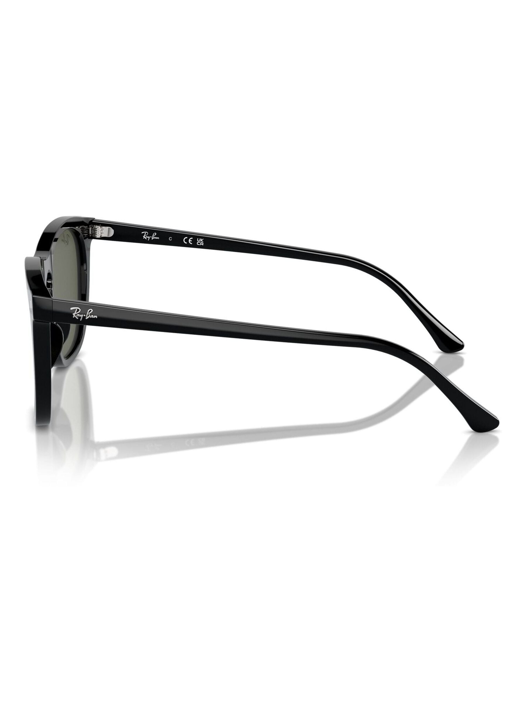 Ray-Ban RB2210 black square sunglasses, imported from the UK