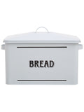 Premier Black Grocer Metal Bread Bin 34cm wide, imported from the UK