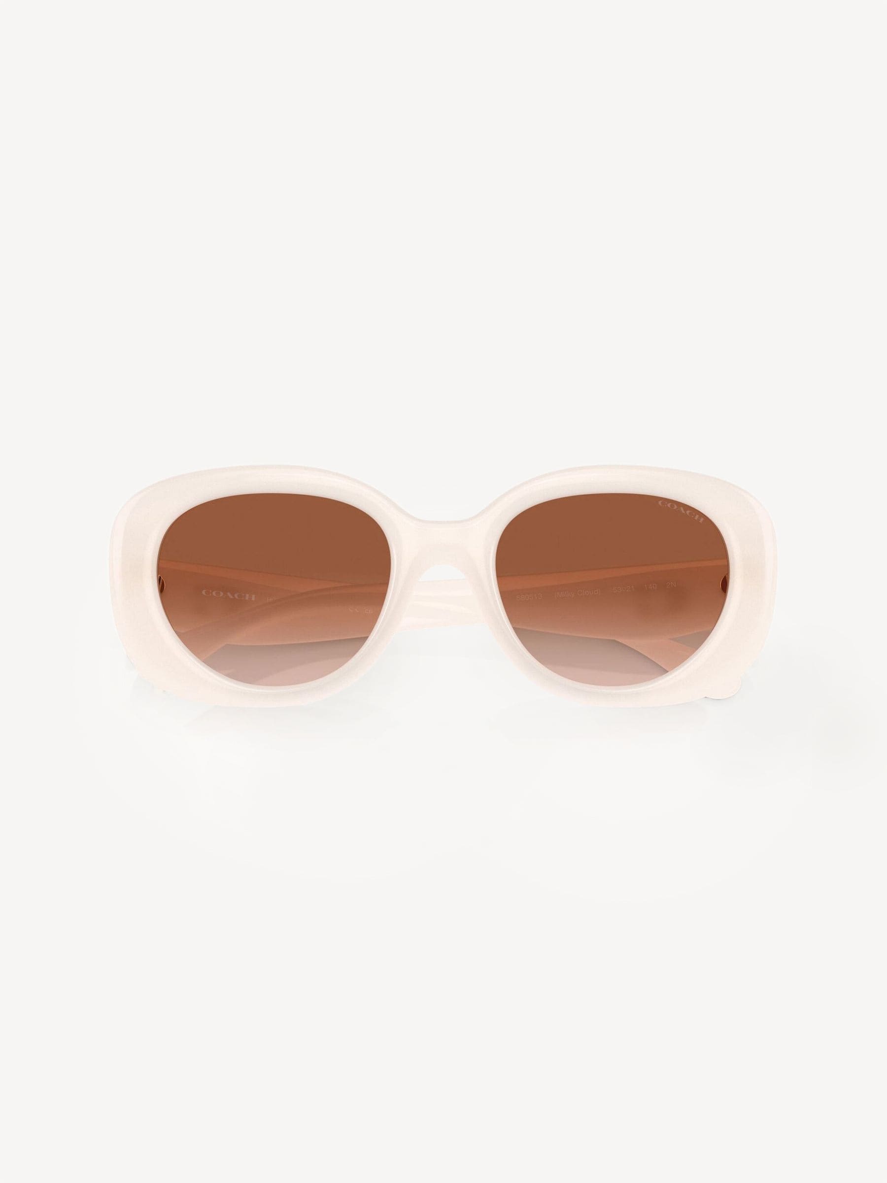COACH white oval sunglasses Hc8391U - British product