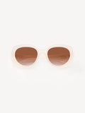 COACH white oval sunglasses Hc8391U - British product