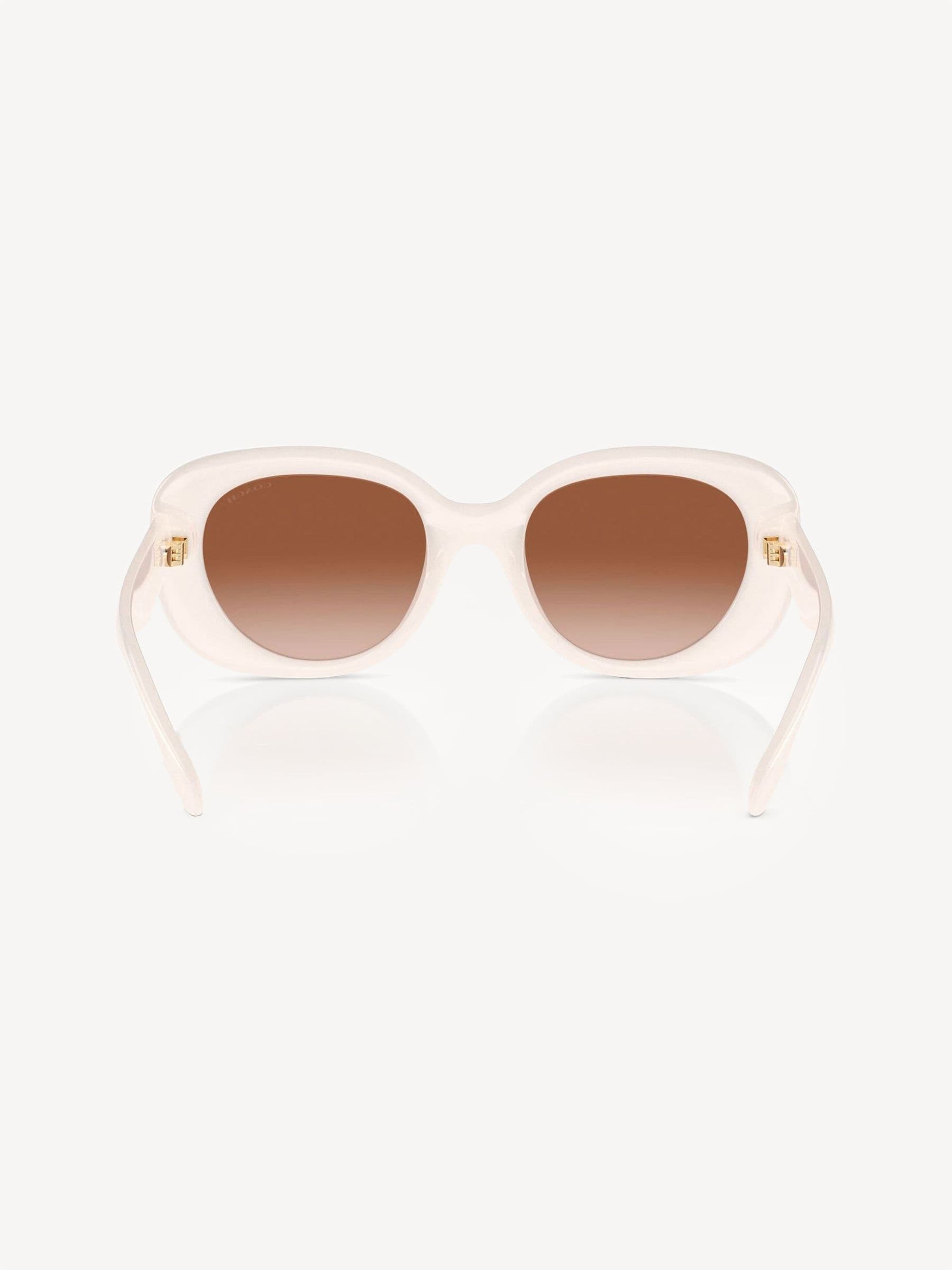 COACH white oval sunglasses Hc8391U - British product