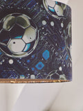 Black football pendant lamp shade 20x30cm (British brand)