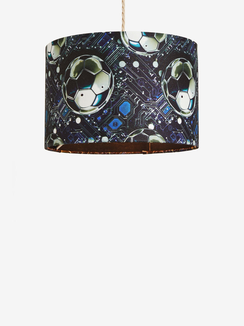 Black football pendant lamp shade 20x30cm (British brand)