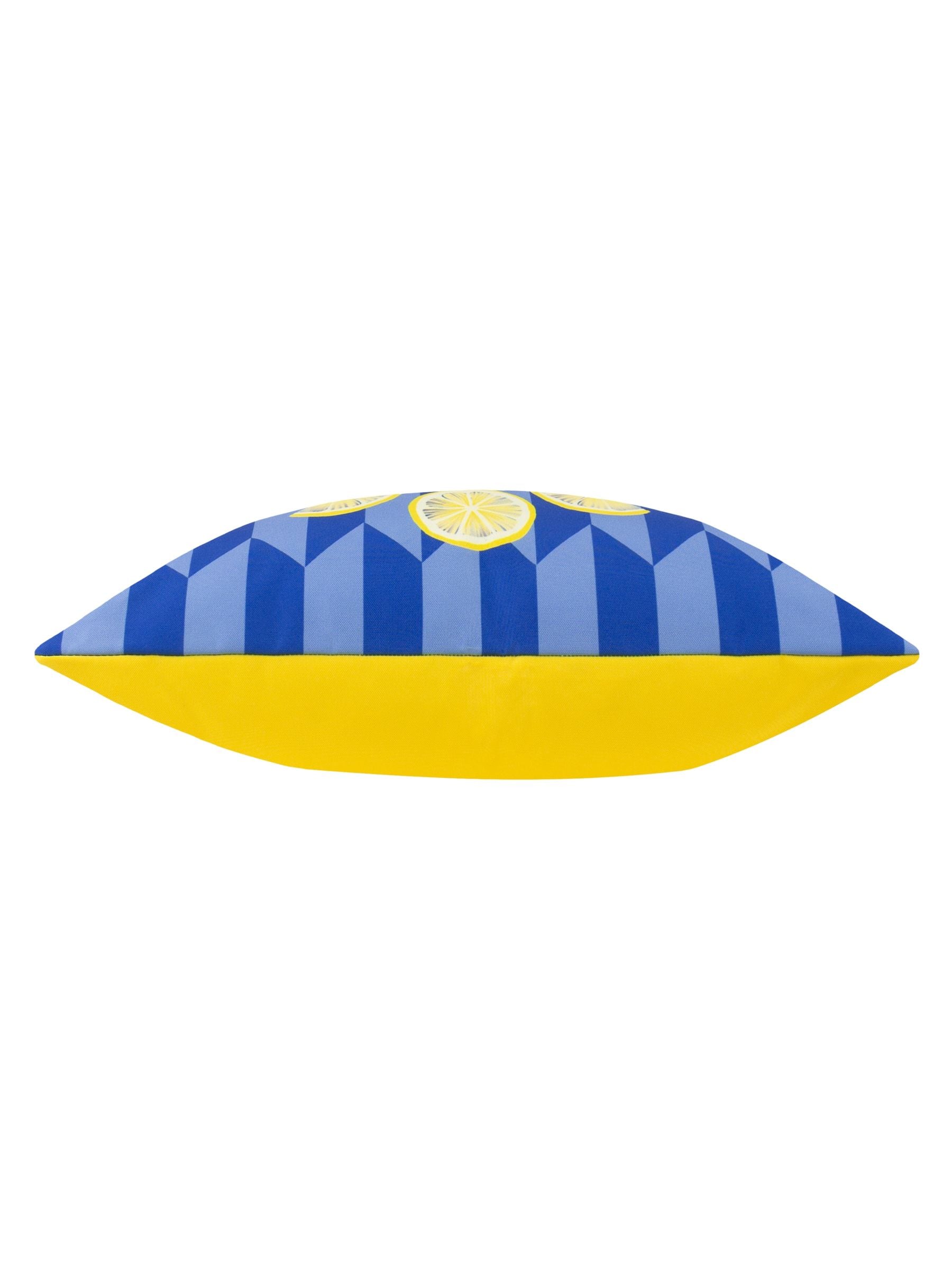 Furn Blue Limonchello Abstract outdoor cushion 43cm, UK version