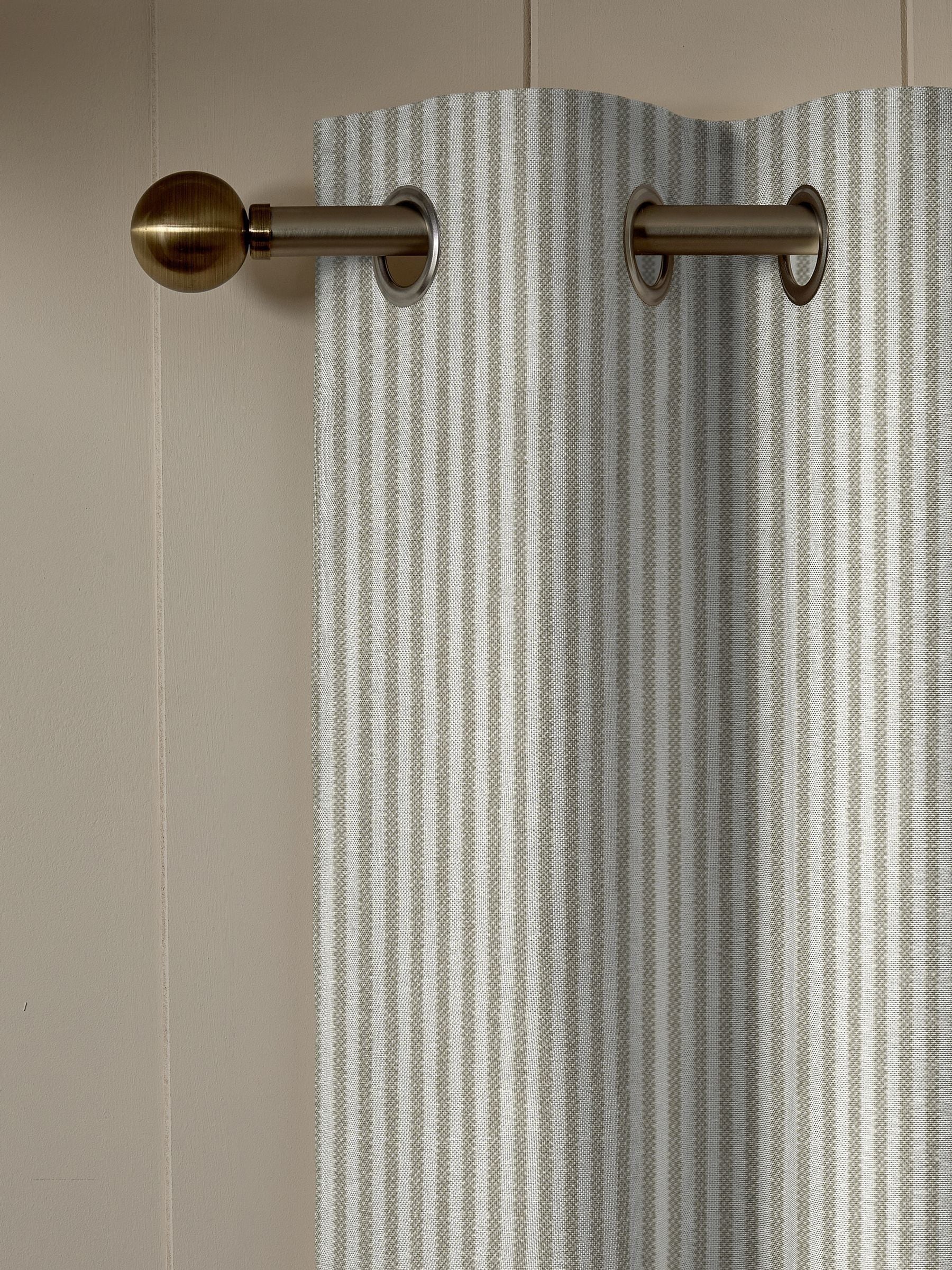 Sophie Allport Natural Stamford Stripe curtains, UK version