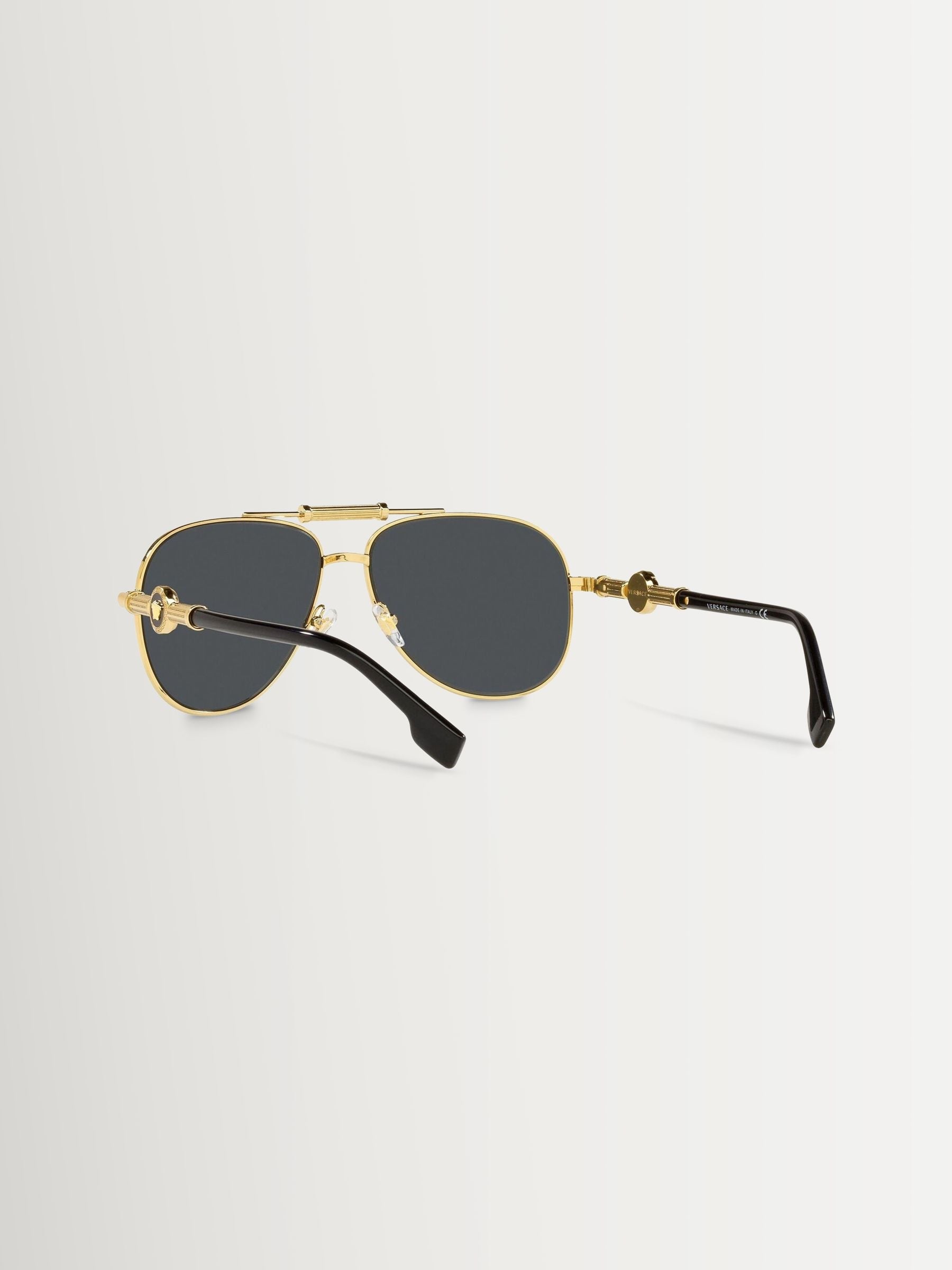 Versace Gold Ve2236 Pilot Sunglasses, imported from the UK