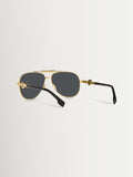 Versace Gold Ve2236 Pilot Sunglasses, imported from the UK