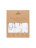 Panda baby muslins 3 pack freckles 70x70cm (British brand)