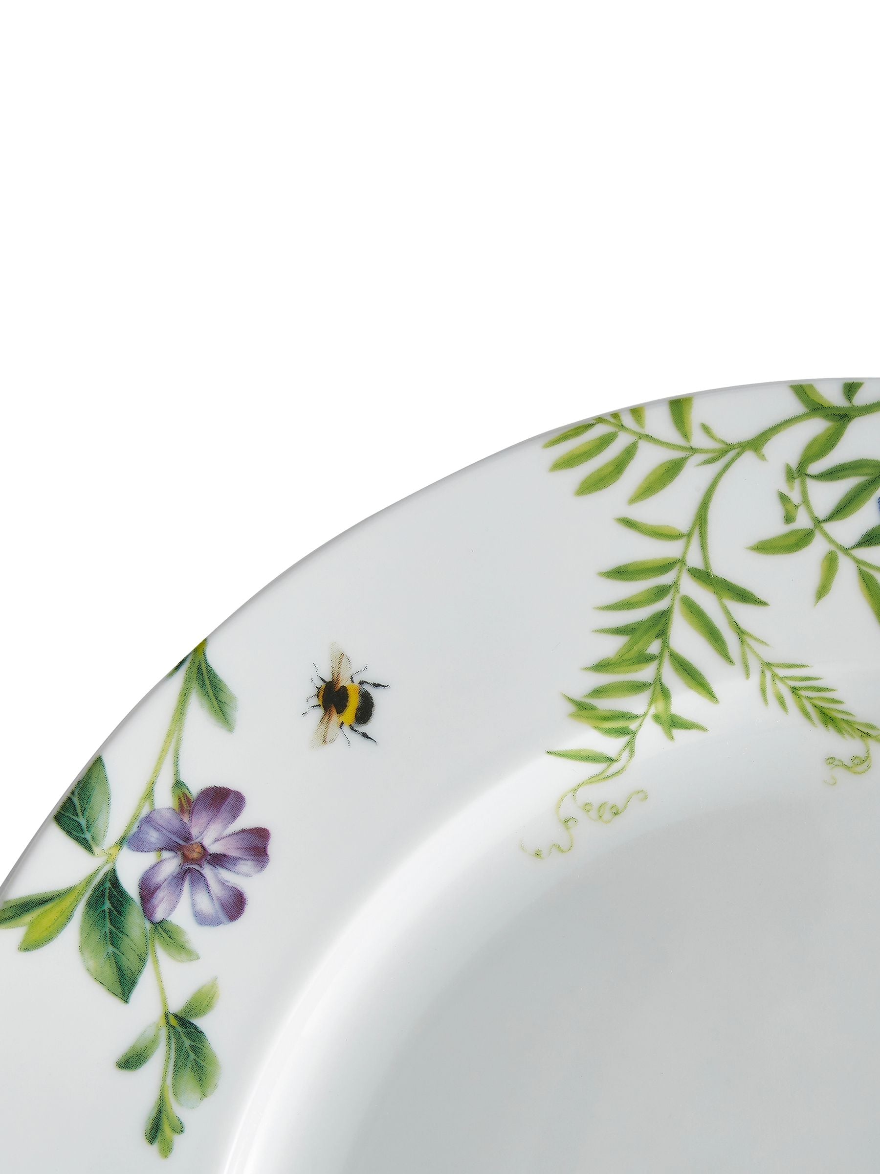 Portmeirion White Bumble Bee dinner set 16 piece, imported from the UK