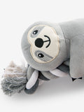 Sloth rope toy for dogs with squeaker, imported from the UK