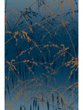 Clarissa Hulse Blue Meadow Grass French Copper wallpaper, imported from the UK